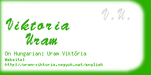 viktoria uram business card